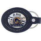 Siskiyou St. Louis Rams Large Leather & Pewter Team Logo Keychain