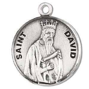  Round St. David Pendant   Silver Jewelry