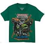 NEW MONSTER JAM T SHIRTS SIZE 4,5/6 and 7 GREEN  