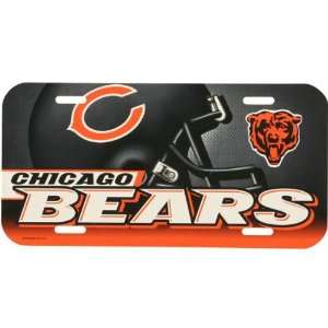  Chicago Bears   Helmet & Bear License Plate NFL Pro 