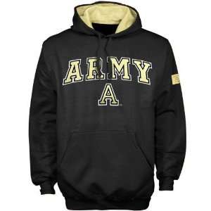 Army Black Knights Black Automatic Hoody Sweatshirt (X Large):  