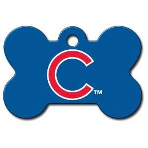  Chicago Cubs Bone Shape Pet ID Tag with laser engraving 