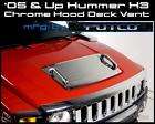 05 09 Hummer H3 Chrome Hood Deck Vent With Handles