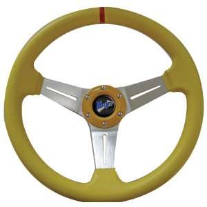   Golf Cart 14 Classic Series Steering Wheel Yellow