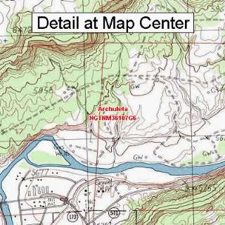   Topographic Quadrangle Map   Archuleta, New Mexico (Folded/Waterproof