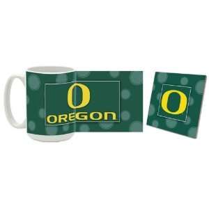  Oregon Mug & Coaster Gift Box Combo Oregon Ducks Beverage 