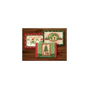  Holiday Wishes Christmas Paper Placemats   Multipack 