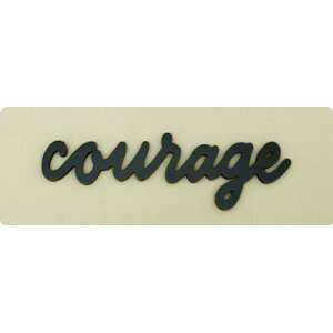  Courage Wood Wall Word