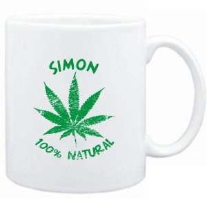    Mug White  Simon 100% Natural  Male Names