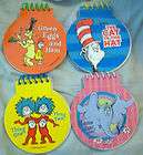 dr seuss notepads party favors cat in the hat green