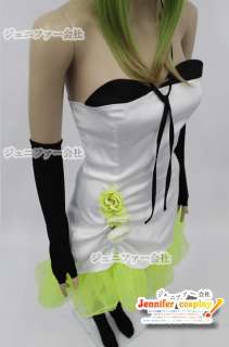 Vocaloid camellia Gumi dress Cosplay Costume + glove + hat  