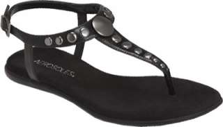 Aerosoles Womens Chlambake Sandal Black Shoe Studded Summer Footwear 