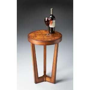    Butler Accent Table   Olive Ash Burl Finish: Home & Kitchen