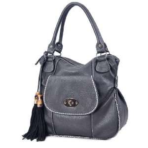   LSQ01702BK Black Deyce Sophia Quality PU Women Shoulder Bag: Beauty