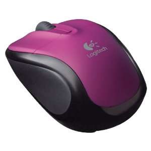 Logitech V220 Cordless Optical Mouse for Notebooks (Plum Purple) 910 