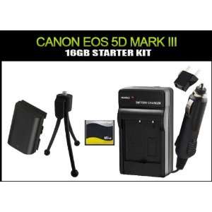   LP E6 Battery + 16GB CF (Compact Flash) Memory Card: Camera & Photo