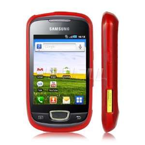     RED SILICONE GEL CASE FOR SAMSUNG GALAXY MINI S5570 Electronics
