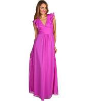 Jessica Simpson Deep V Neck Ruffle Gown $112.80 ( 40% off MSRP $188 