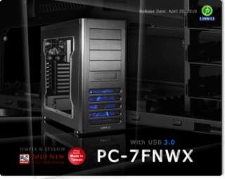 Lian Li PC 7FNWX Advanced Mid Tower Case w/ Window ALL Black  