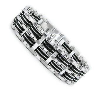   Stainless Steel Bracelet, 8.5 Inch Link Bracelet   Gift Box Jewelry