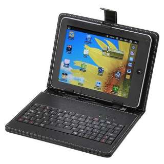   Keyboard & Leather Cover Case Bracket Bag for 10.2 Tablet PC MID PDA