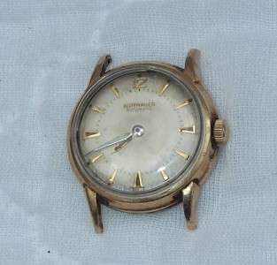 Vintage Mens Wittnauer Automatic Wristwatch Watch 10K Gold Filled 