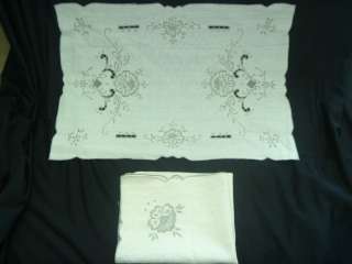   GRAY PLACEMATS & NAPKIN NICE SET 4 EACH, CLASSIC PLACEMATS SAVE  