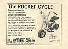 Vintage 1961 Bill Matthews Co. Rocket