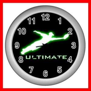 ULTIMATE FRISBEE SPORTS GAME HOBBY WALL CLOCK SILVER  