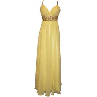   Chiffon Starburst Beaded Full Length Gown Prom Dress Junior Plus Size