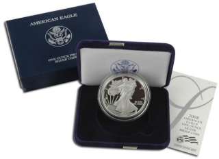2008 W Silver Proof American Eagle Dollar Coin US Mint  