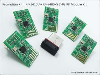 PK1 ：RF 2410U＋RF 2400x5 2.4G RF Module Kit  