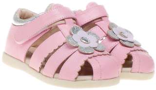 Little Blue Lamb Girls Kids Childrens Toddler Leather Sandals Shoes 