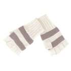 Nirvanna Designs MT53 Fingerless Gloves with Stripes and Fleece Lining 