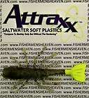Attraxx SALTWATER Berkley Gulp Style SHRIMP   SMOKE w/ CHARTREUSE 