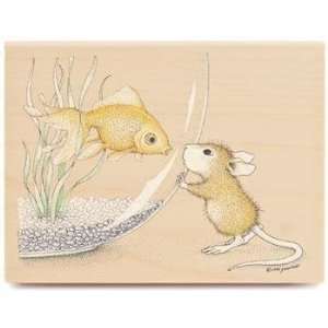  Fish Bowl Wood Mounted Rubber Stamp Arts, Crafts & Sewing