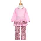 Laura Dare Pink Dot Leopard Pajamas Toddler Girl 3T