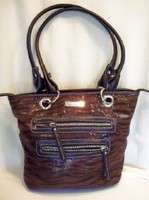 NEW Rosetti TIGER Handbag Purse Black & Silver Shoulder Bag Shimmer 
