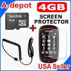   Card + Protector + Car Charger For T Mobile Samsung T669 Gravity T