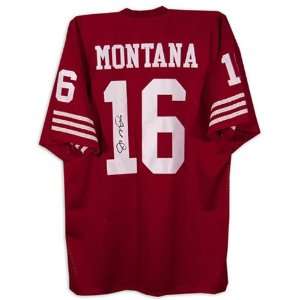   Joe Montana Autographed Replica Team Color Jersey: Sports & Outdoors