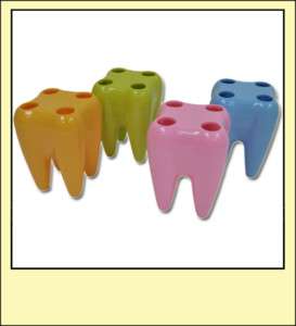 Cute Tooth Shape Toothbrush Holder Stand (Random Color)  