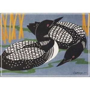 Common Loons, Note Card, 6.25x4.5 