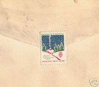 COVER 1922 CHRISTMAS SEALS 499   540 STAMP  