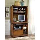 Home Styles Homestead Compact Office Cabinet and Hutch in Oak