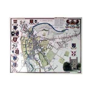  Map Cambridge City and University    Print