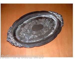 Wallace Baroque Silver Plate Tray #232  