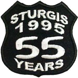 STURGIS BIKE WEEK Rally 1995 55 YEARS Biker Vest Patch 