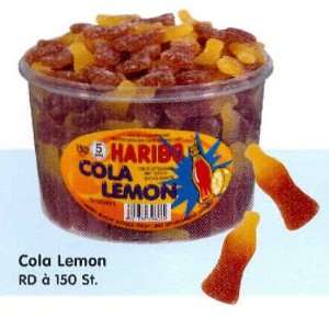 Haribo Cola Lemon Tub  150 pcs  Grocery & Gourmet Food