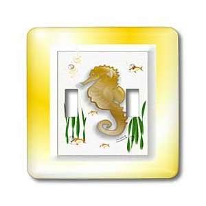 SmudgeArt Seahorse Designs   Seahorse E   Light Switch Covers   double 