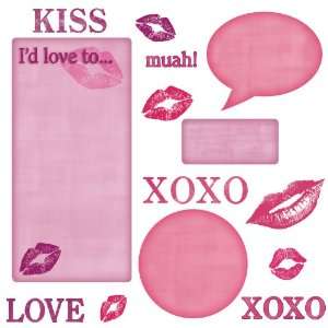   Kisses Dry Erase Peel and Stick Wall Decals: Home Improvement